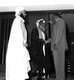 Oman: Imam Ghalib Ali Al Hinai (left) and Shaykh Sulaiman ibn Hamir Nabhani, Prince of Jebel Akhdar, meet with Gamal Abdel Nasser in Alexandria, Egypt, 1959